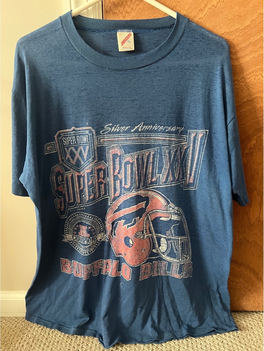 Vintage 1992 Buffalo Bills Super Bowl T-Shirt